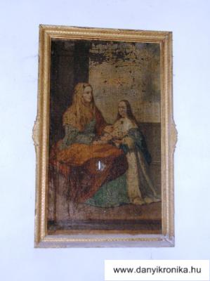 Egykori mellékoltárkép,Szent Anna és Mária